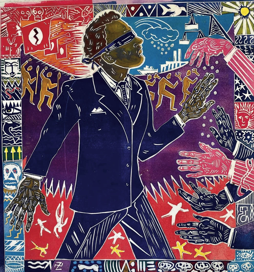 South Africa's New Dawn (More Colonialism), artwork by Mario Minichiello